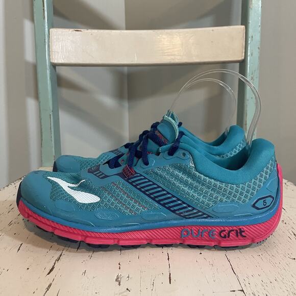 Brooks Womens Pure Grit 5 1202301B433 Blue Running Shoes Sneakers Size 7 B - Picture 5 of 8